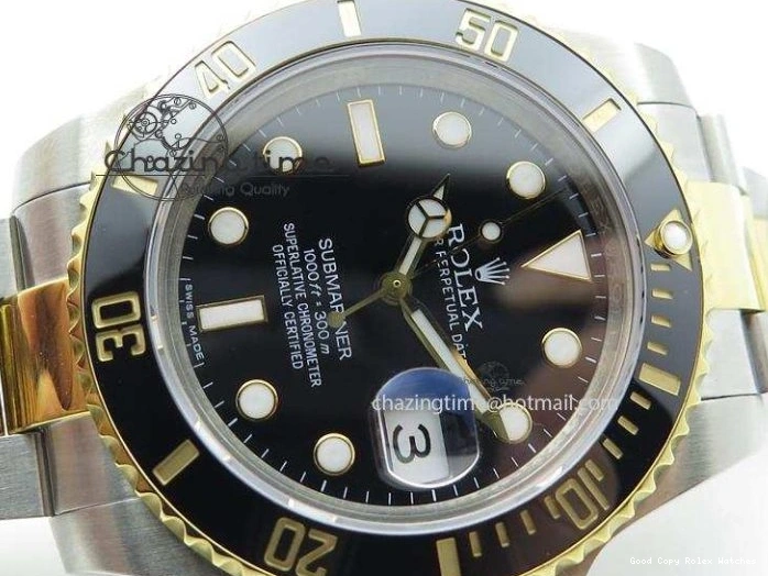 AAA Replica Watches SS Best LN Edition 116613 ETA Submariner Black 3986 YG Bracelet Bp-Maker RelaxedFit On Dial 0117